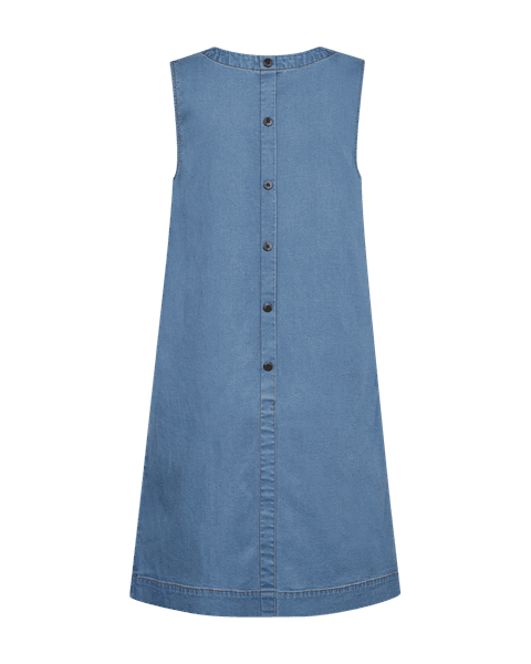 Hovedbilde SOLDA ERMLØS KJOLE - LYS DENIM