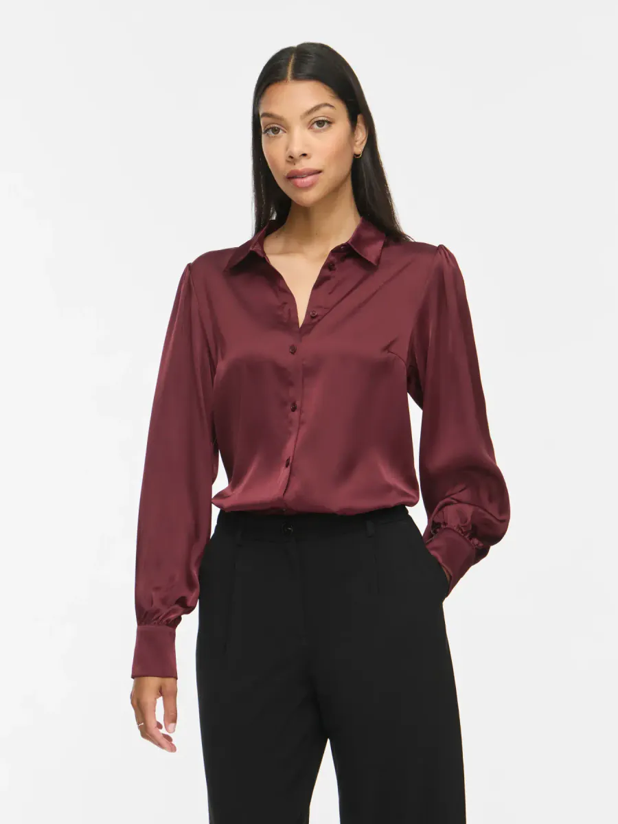 ENNA RAVENNA BLUSE - PLOMME