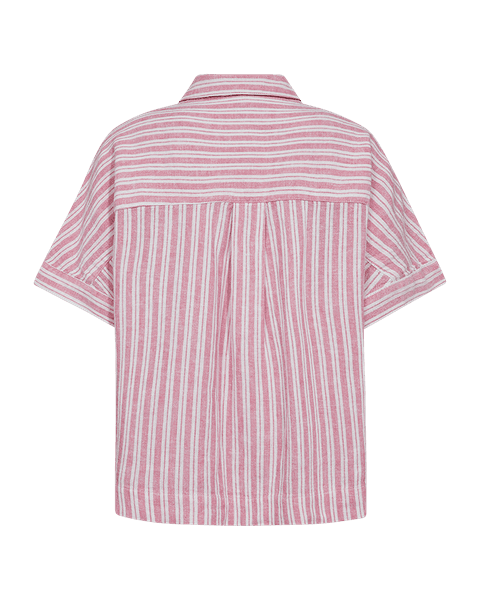 Hovedbilde LAVA SKJORTE M/STRIPER & 2/4 ERM - ROSA/HVIT
