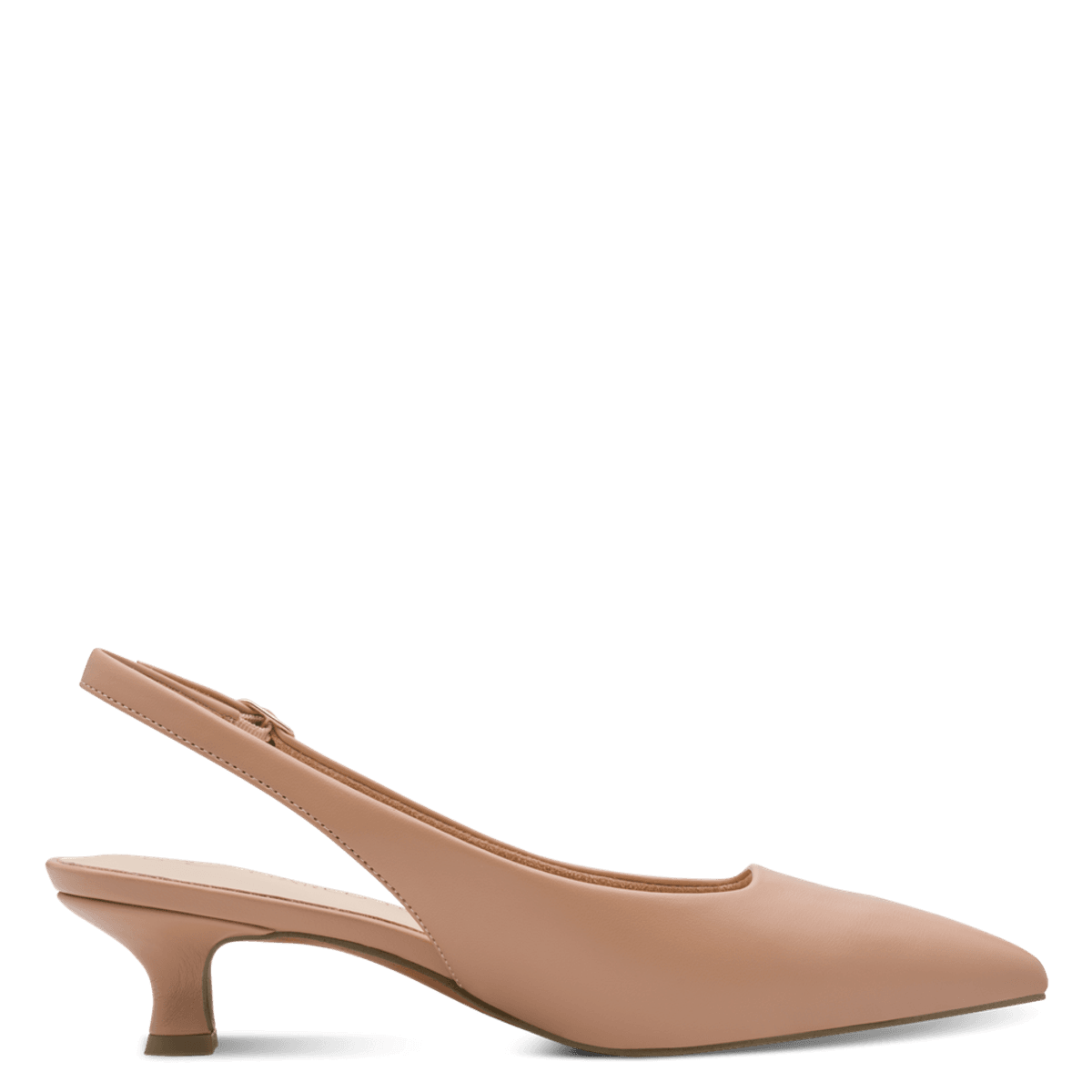 PUMPS SNERTEN HÆL M/SLINGBACK - CAPPUCCINO