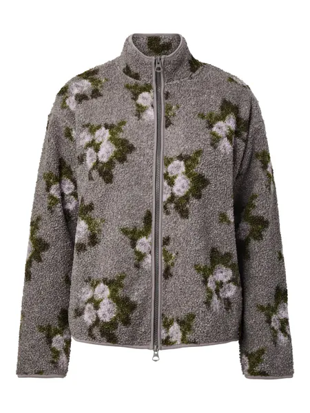 Hovedbilde AUTUMN TEDDY JAKKE - GREY FLOWERS