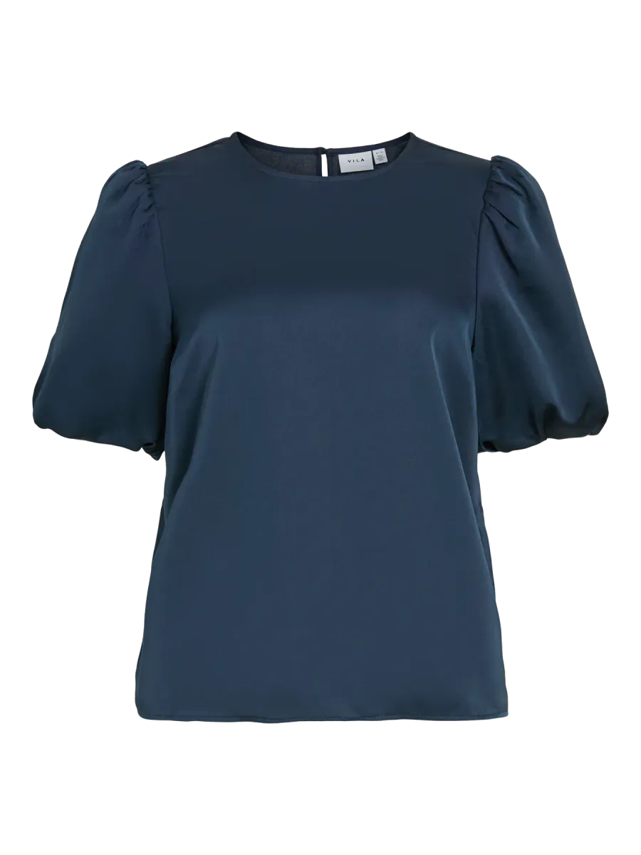 ELLETTE TOPP M/PUFFERM - NAVY