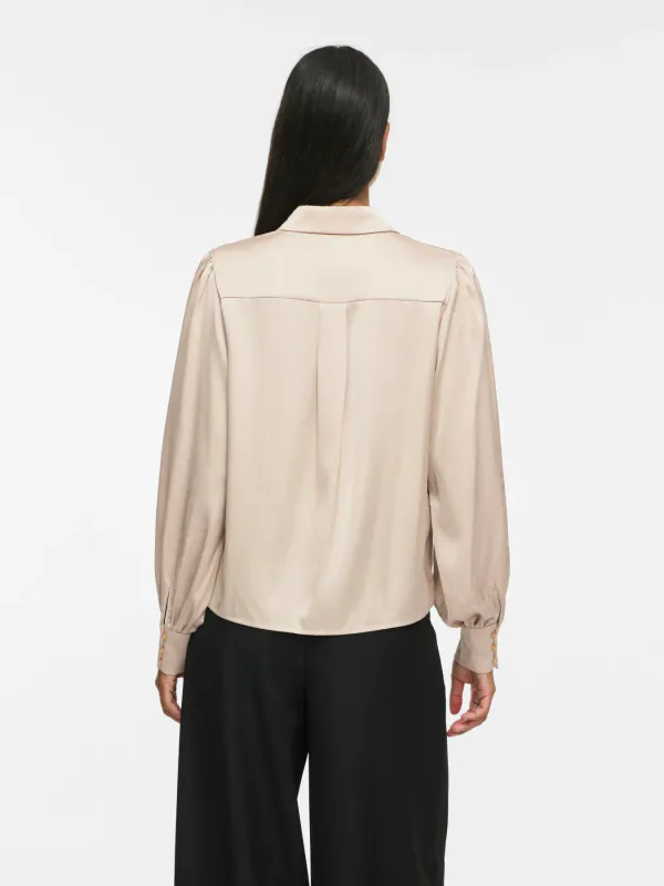 ENNA RAVENNA BLUSE - CEMENT