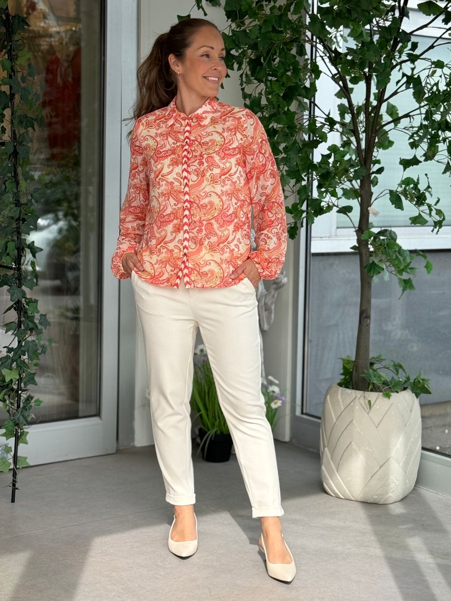 PRAYA BLUSE - CORAL PRINT