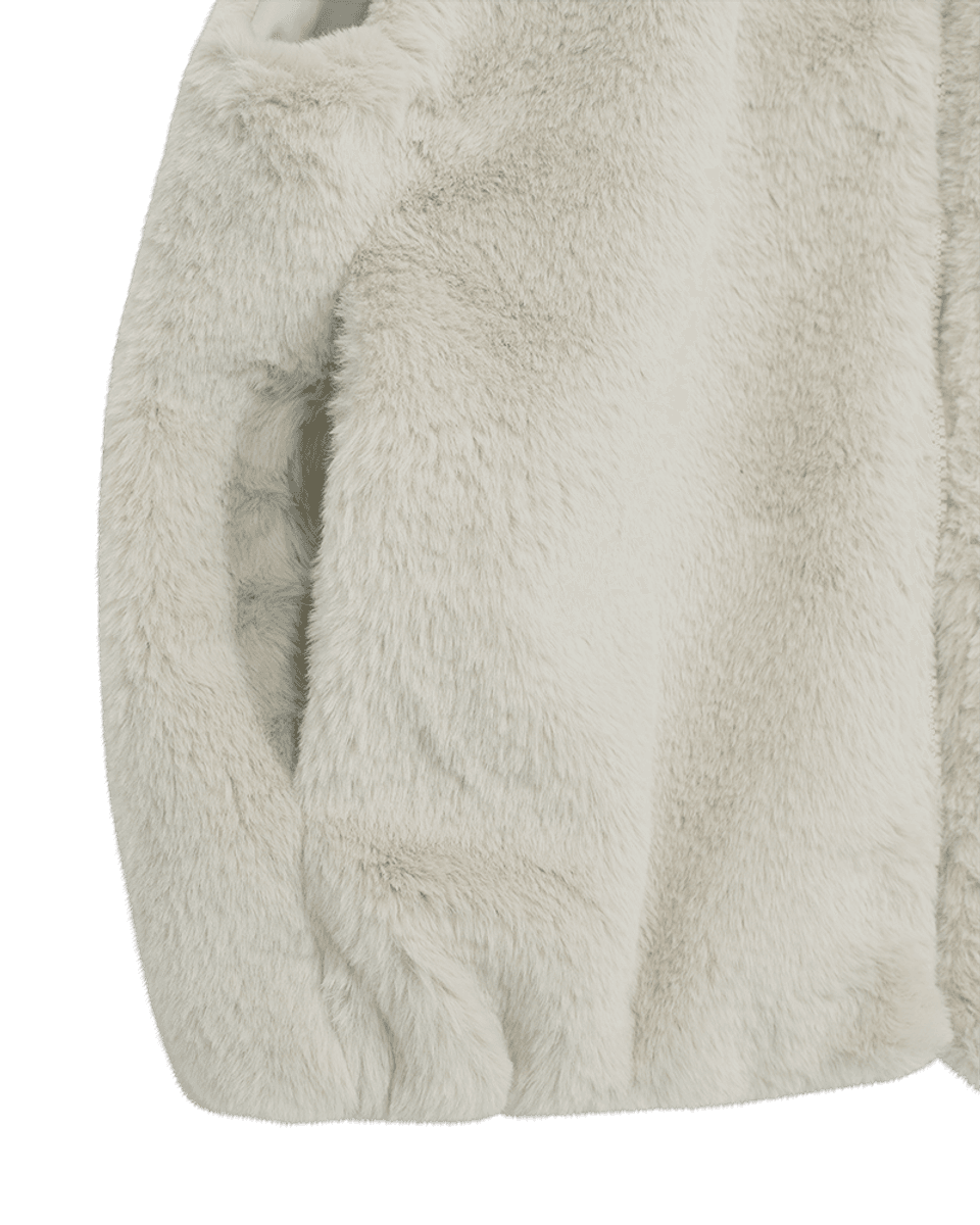 FONY FAUX FUR VEST - MOONBEAM