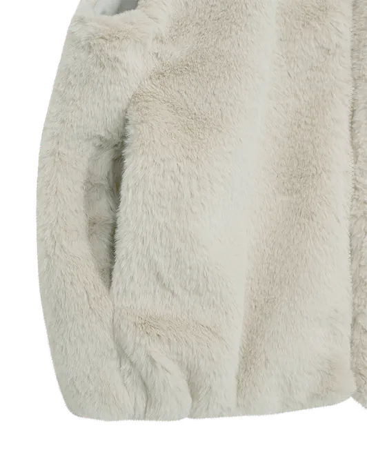 Hovedbilde FONY FAUX FUR VEST - MOONBEAM