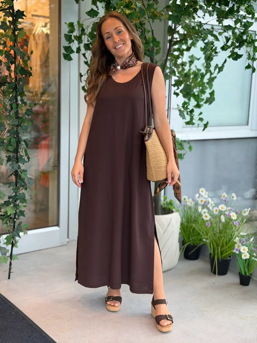 LAVISCO KJOLE LANG - BRUN