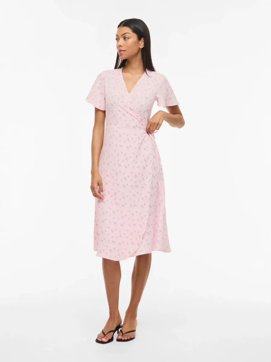 LOVIE OMSLAGSKJOLE M/PRINT - ROSA