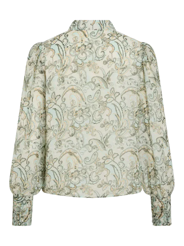 PRAYA BLUSE - OLIVEN / BIRCH 