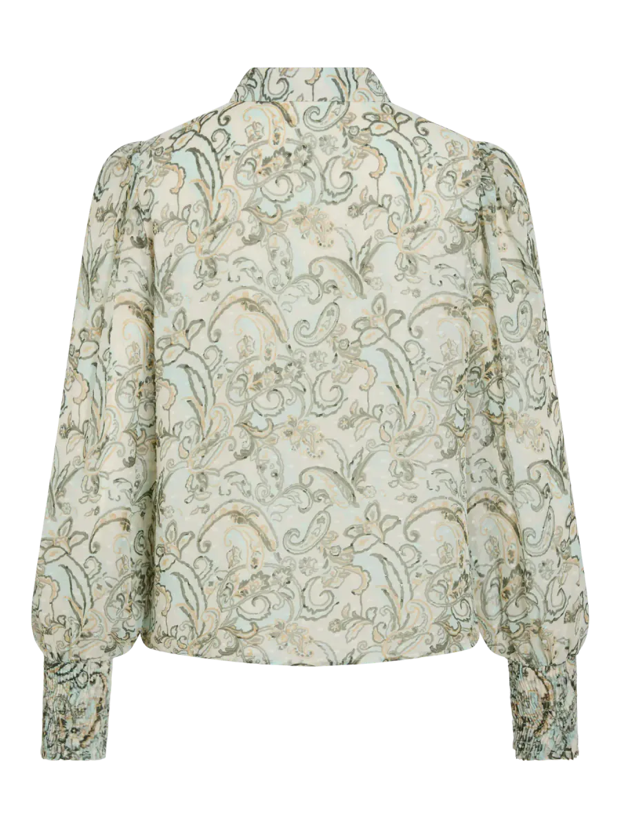 PRAYA BLUSE - OLIVEN / BIRCH 