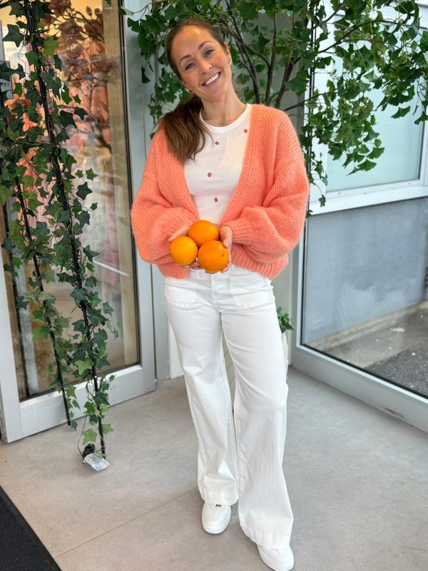 NAJA TANK TOPP - OFFWHITE M/PEACH