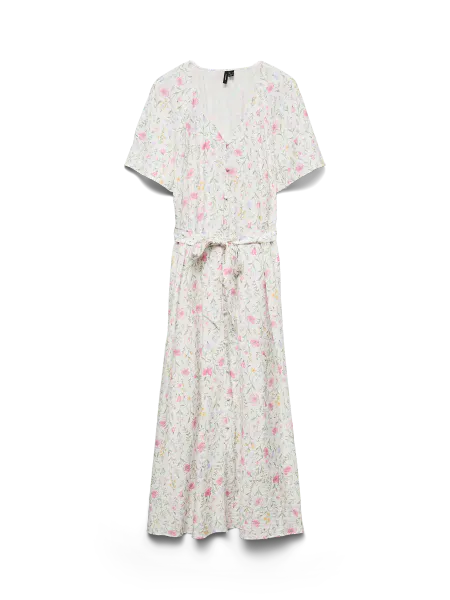 Hovedbilde JULIETTE KJOLE FLOWER - OFFWHITE 