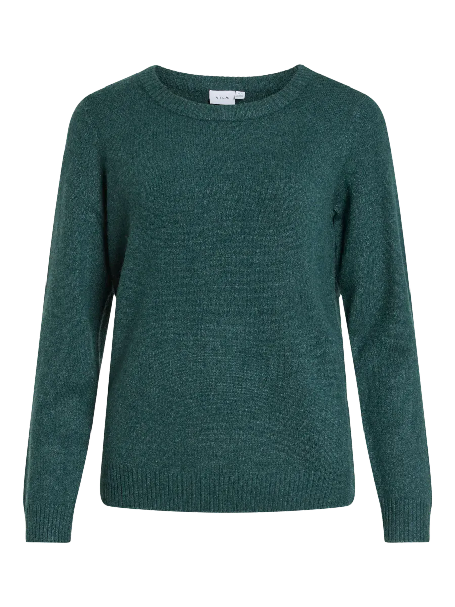 VIRIL GENSER O-NECK - SMARAGDGRØNN