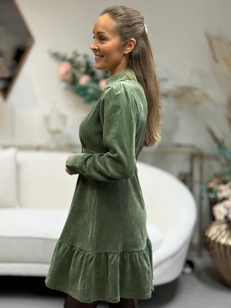 Hovedbilde ASTA BABYCORD KJOLE - OLIVEN