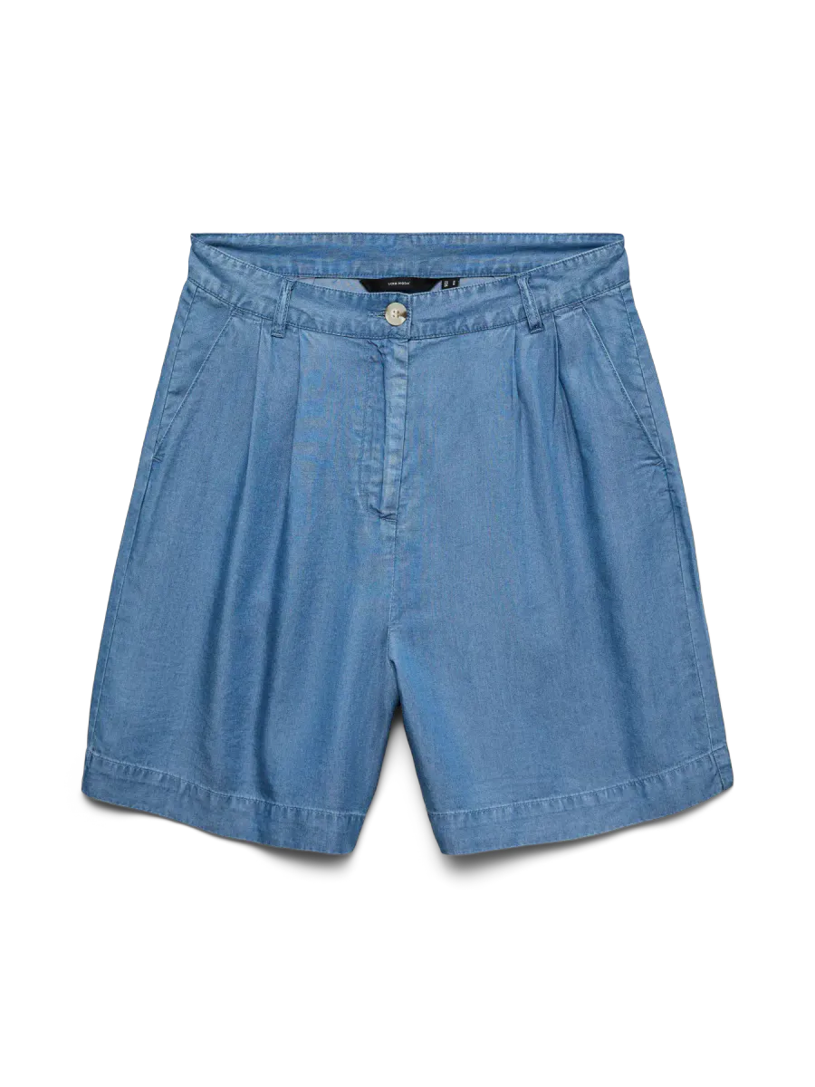 FLEUR TENCEL SHORTS - MEDIUM BLÅ