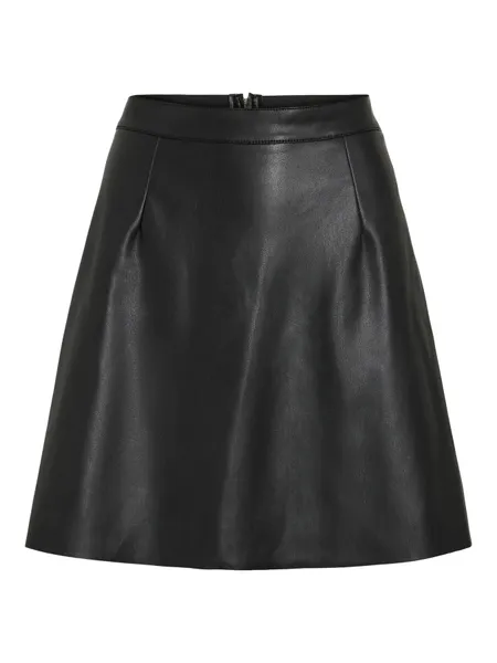 Hovedbilde PEN COATED SKIRT - SORT