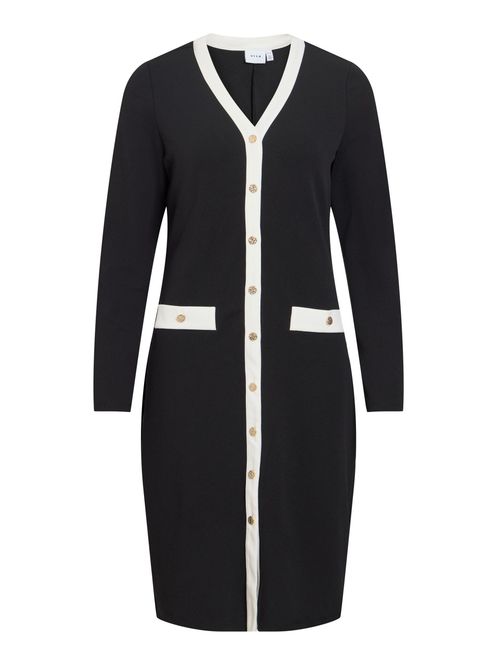 Hovedbilde CLARA KJOLE - SORT / OFFWHITE