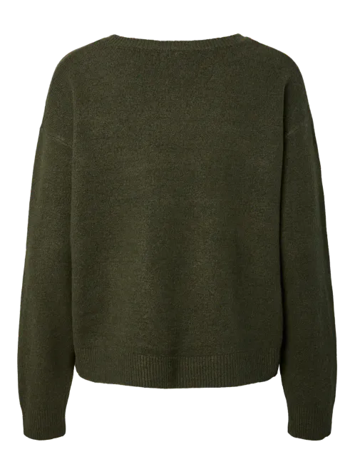 Hovedbilde SALLY KNIT GENSER - OLIVEN 