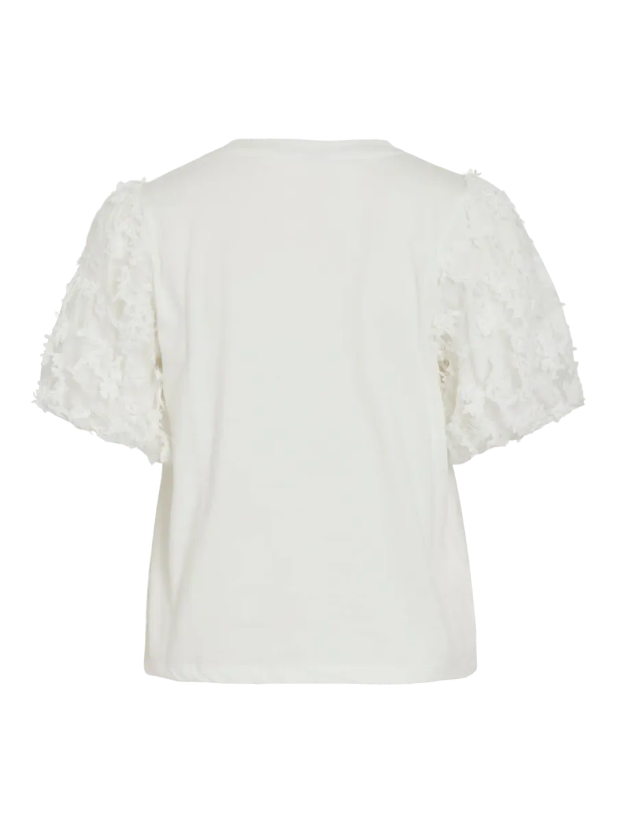 ONESCA TOPP M/EMBRO ERM - HVIT