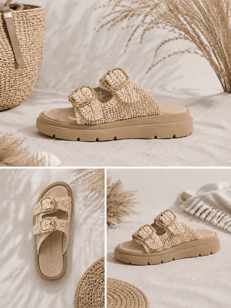 Hovedbilde SANDAL EMBRO M/SPENNER - SAND