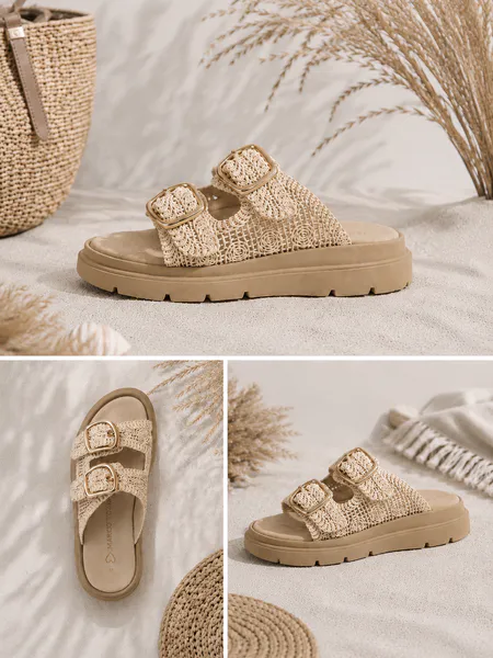 Hovedbilde SANDAL EMBRO M/SPENNER - SAND