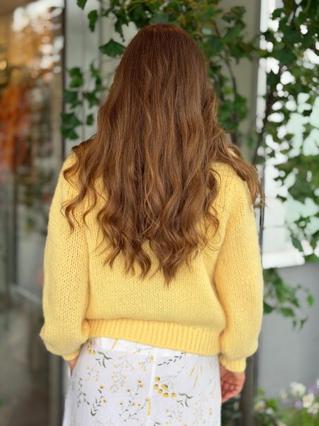 Hovedbilde WILO STRIKKET CARDIGAN - GUL