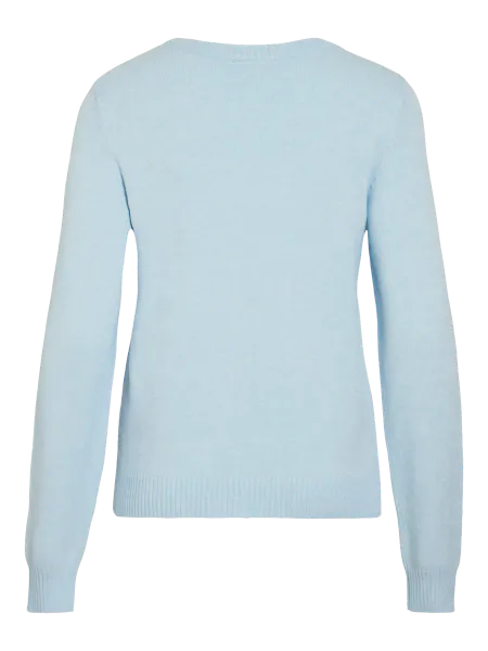 Hovedbilde VIRIL GENSER O-NECK - LYSBLÅ MELERT