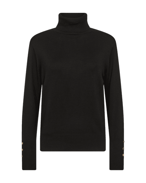 Hovedbilde KATIE POLOGENSER M/KNAPPER - SORT