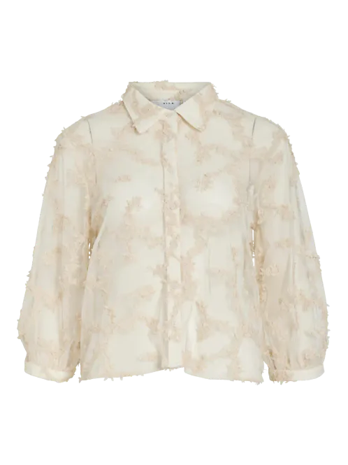 Hovedbilde SASSAN EMBRO BLUSE - CREAM