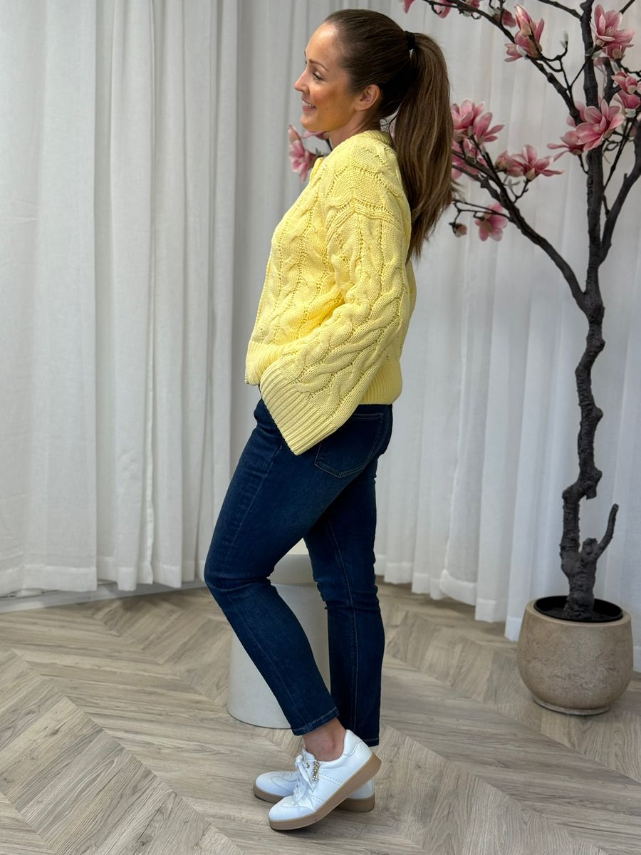 SVEA THEA CABEL CARDIGAN - GUL