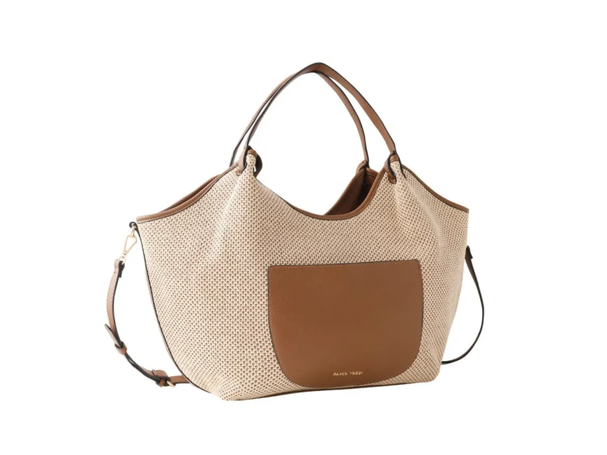 VESKE TRENDY - SAND/COGNAC