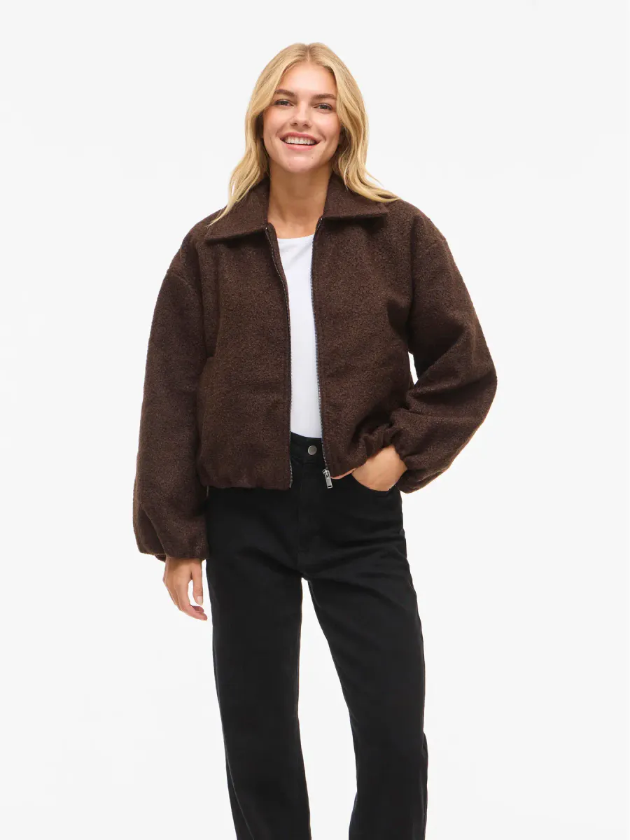 JADAS BOMBER TEDDY JAKKE - BRUN