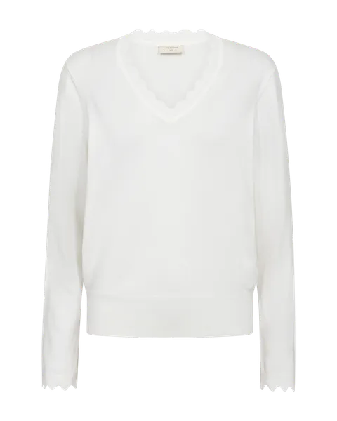 Hovedbilde KATIE GENSER V-HALS - OFFWHITE