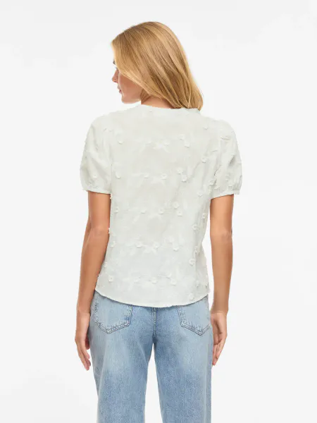 Hovedbilde SIMONE BLUSE M/BLOMSTERPRINT - HVIT