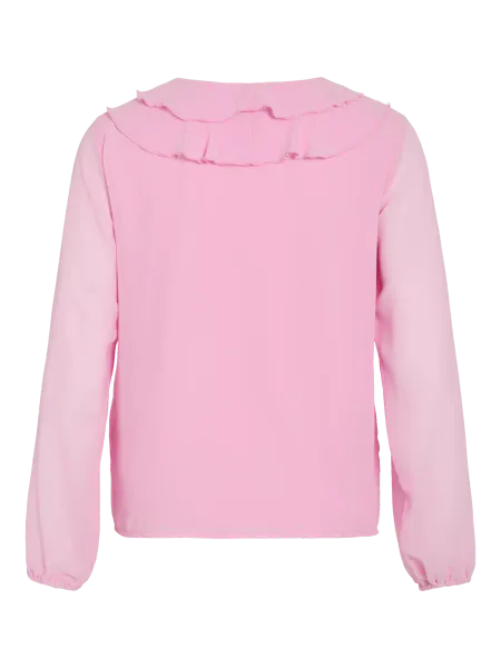Hovedbilde ANE BLUSE M/VOLANGER - ROSA
