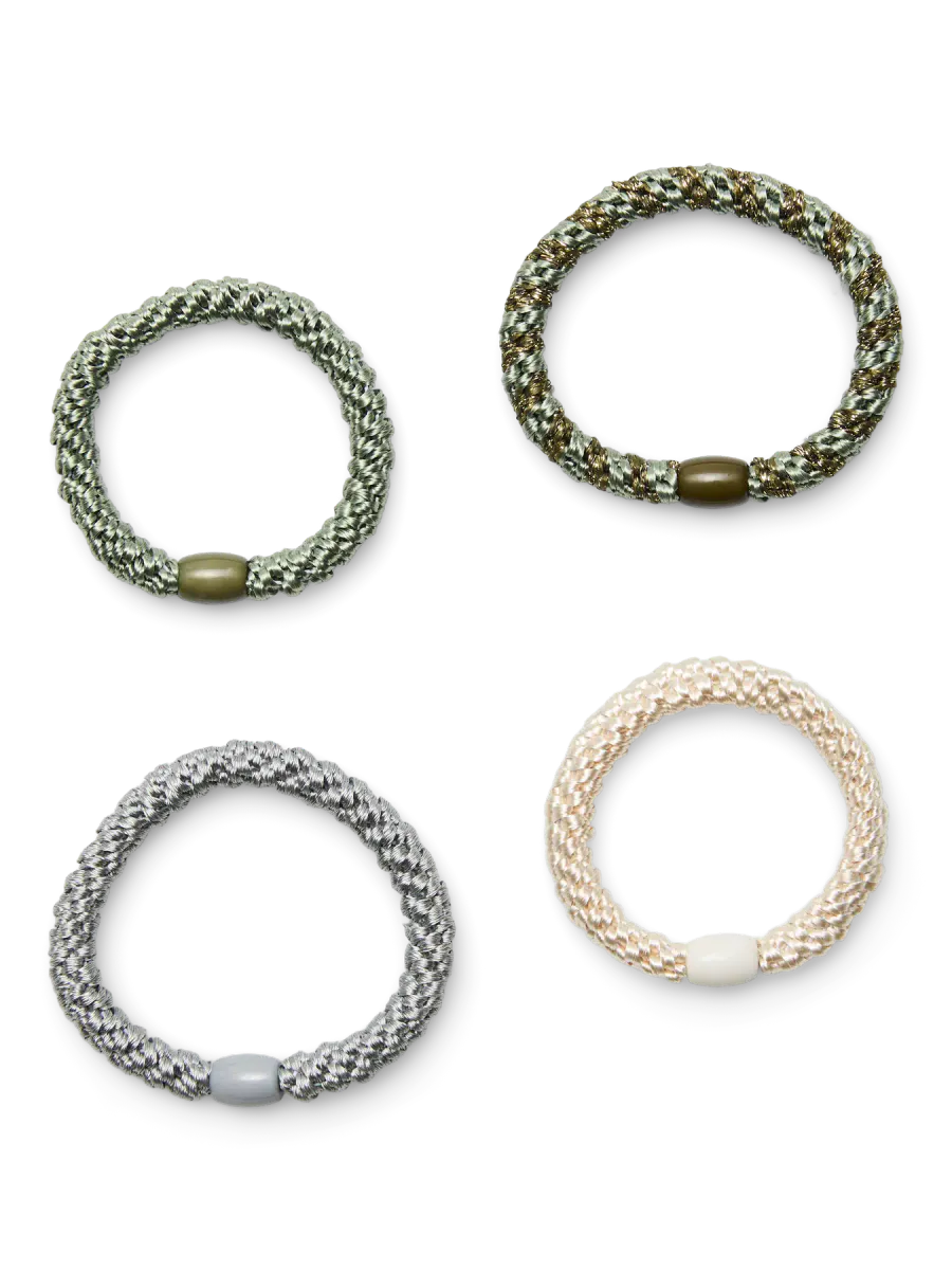 STELLA STRIKKER 4-PACK - OLIVEN / GRØNN / GRÅ / LYS SAND