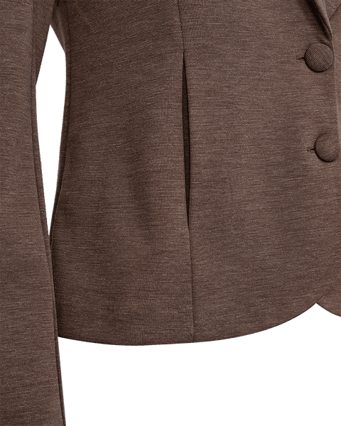 Hovedbilde NANNI KORT BLAZER - BRUN MELERT
