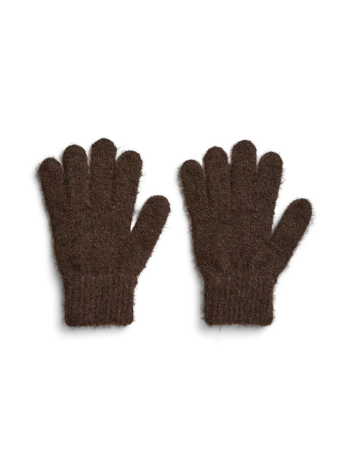 Hovedbilde ALBAN STRIKKET FINGERVOTTER - BRUN
