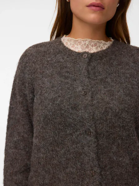 Hovedbilde NOVAH CARDIGAN - BRUN MELERT 
