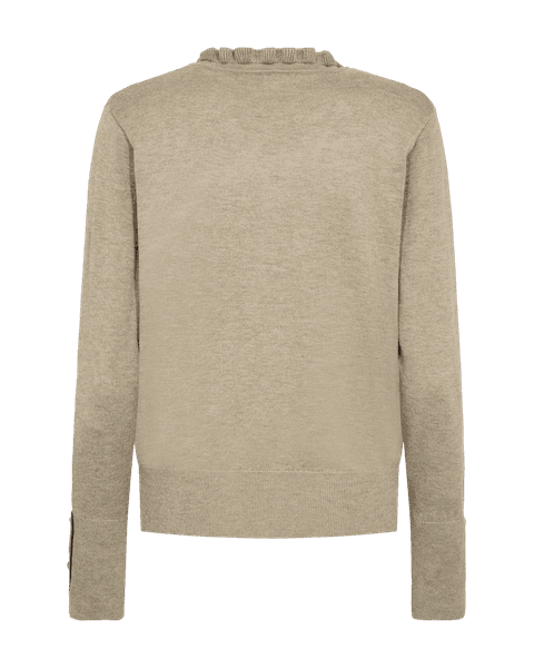 Hovedbilde KATIE GENSER FRILL & V-HALS - MOONBEAM