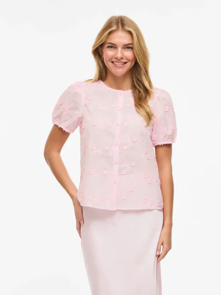 Hovedbilde SIMONE BLUSE MED  KORT ERM - ROSA