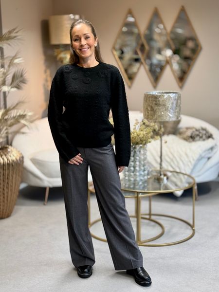 Hovedbilde STOKKE STRIKKEGENSER M/DEKOR - SORT