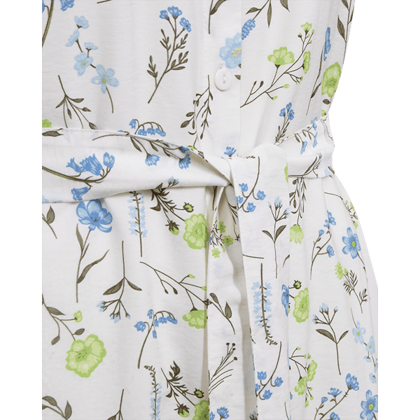 Hovedbilde MOLLI KJOLE BLOMSTERENG - OFFWHITE/GRØNN