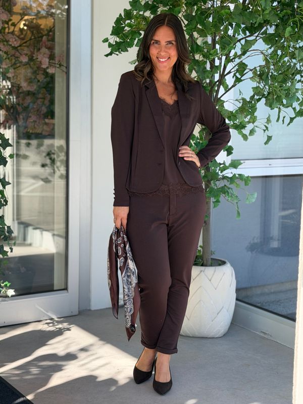 NANNI KORT BLAZER - BRUN