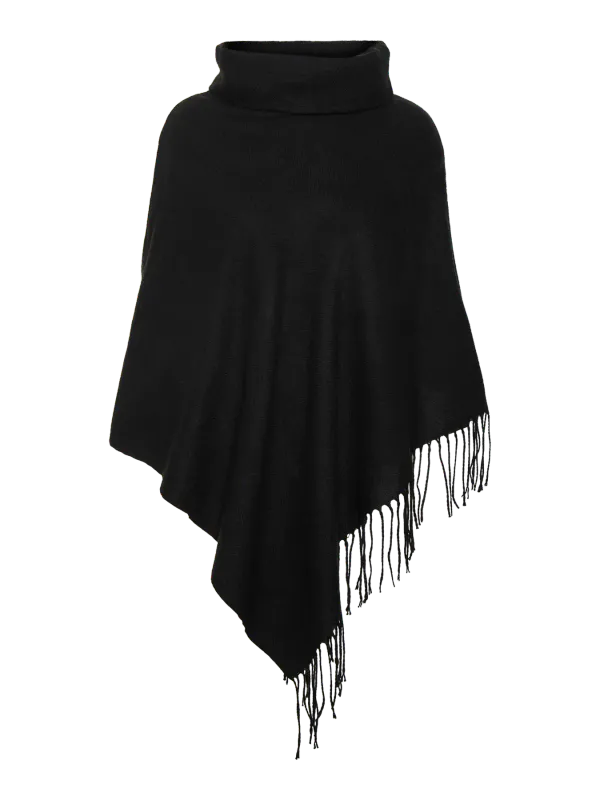 KLEO PONCHO M/FRYNSER - SORT