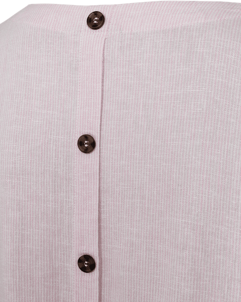 Hovedbilde LAVA LIN/VISCOSE KJOLE STRIPET - ROSA/OFFWHITE