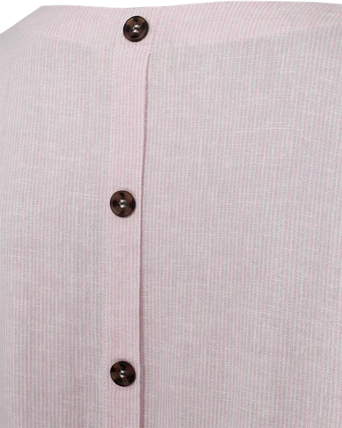 Hovedbilde LAVA LIN/VISCOSE KJOLE STRIPET - ROSA/OFFWHITE