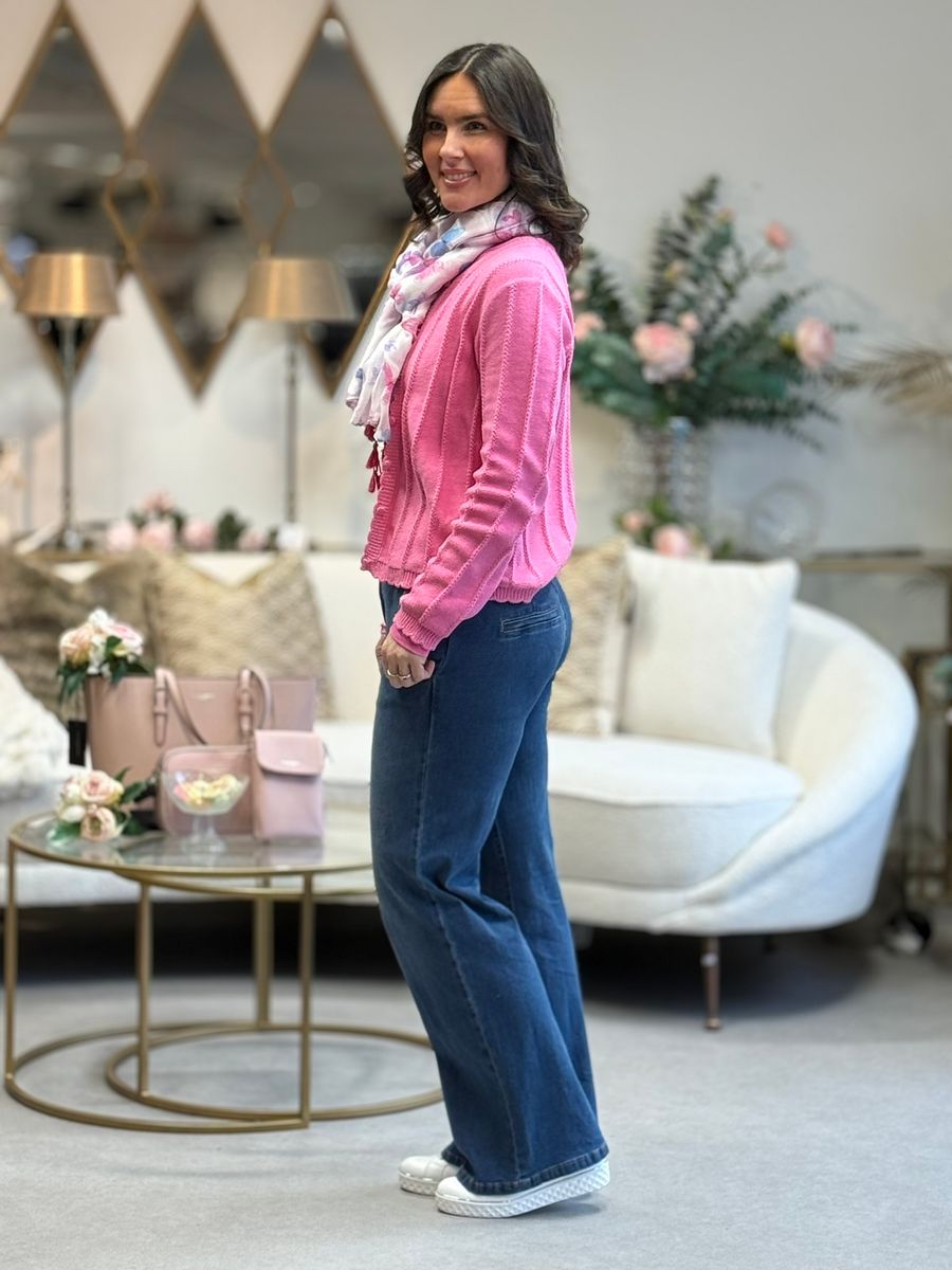 CHINO FLARE RETT JEANS 80 - MEDIUM DENIM 