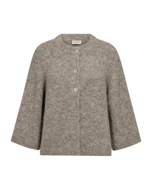 Hovedbilde LULU CARDIGAN - TAUPE MELERT