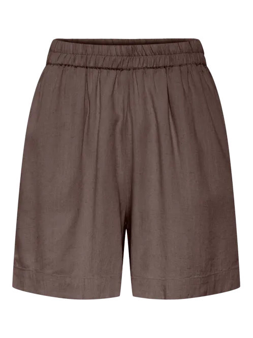 Hovedbilde PIA LIN/VISCOSE SHORTS - BRUN